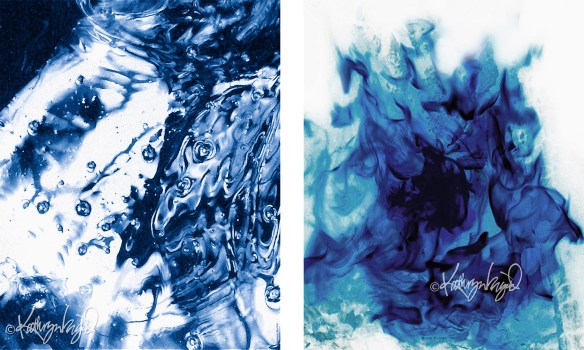 Water & Fire photo duo in blue