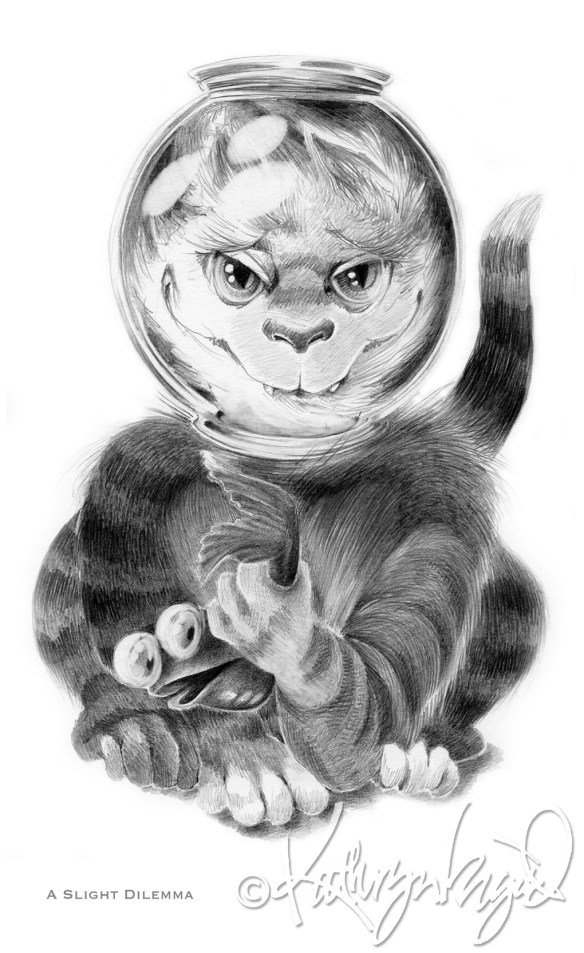 Dilemma graphite drawing