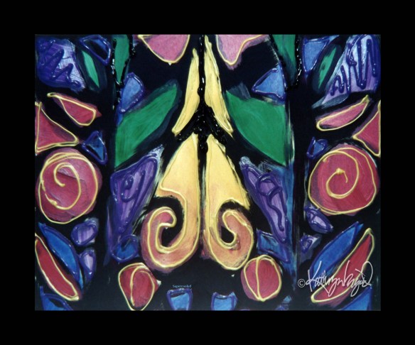 digital painting of acrylic painting on paper