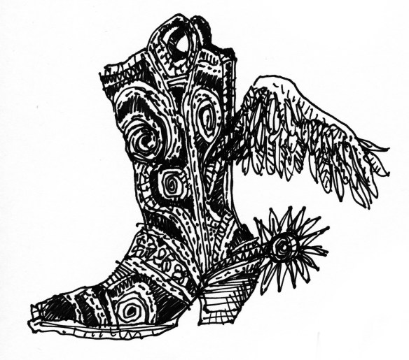 Boot Perfect pen & ink