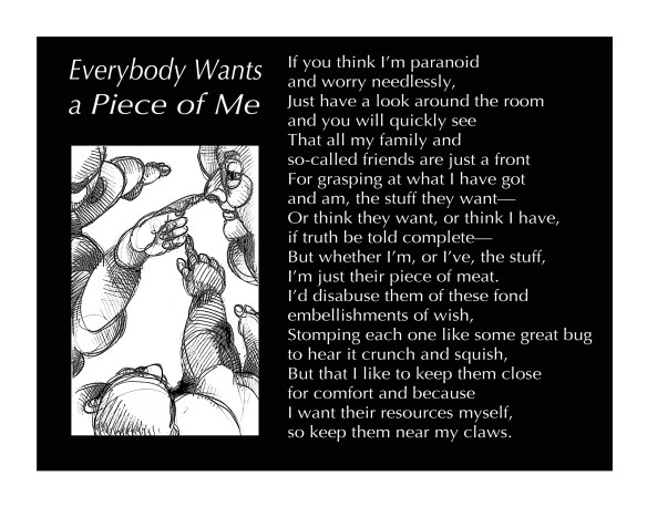 pen and ink drawing + text