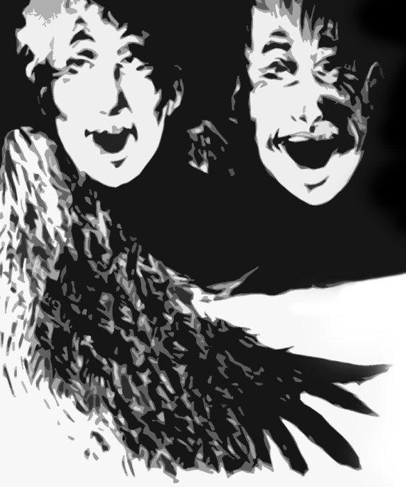 digital image from an original acrylic latex painting on paper (9'H x 6'W)