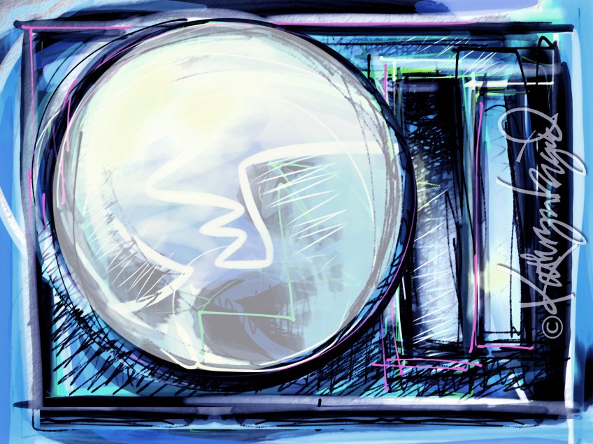 Digital illustration: Rare Moon