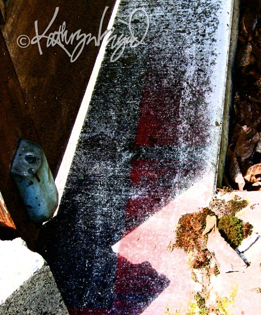 Digital illustration from a photo: The Base of the Wall