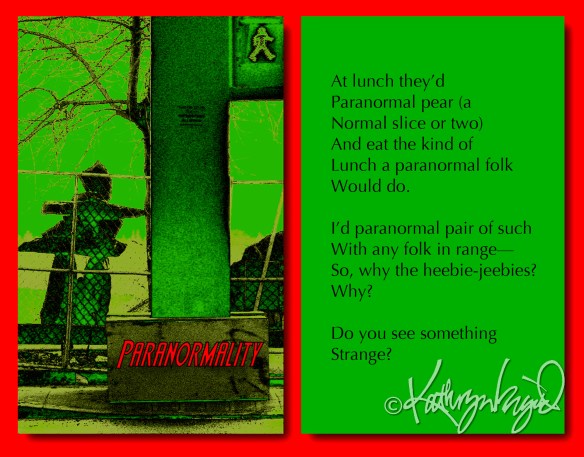 Digital illustration + text: Paranormality