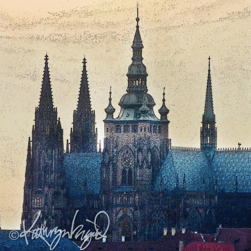 Digital illustration from a photo: Shades of Dusk