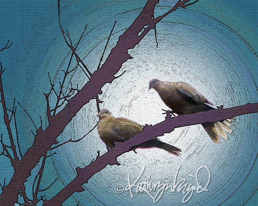 Digital illustration from a photo: They were Just Talking 2