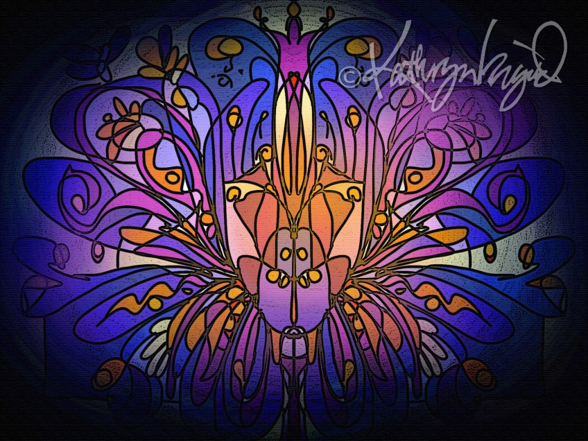 Digital illustration: Exploding Snapdragon