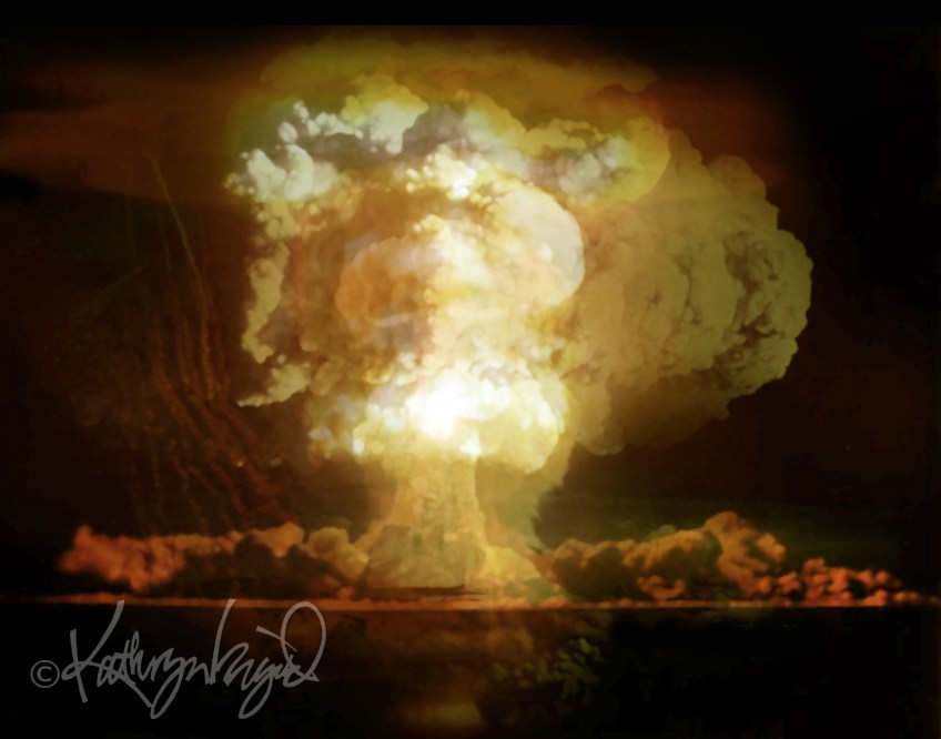 Digital illustration from photos: Gloom = Doom