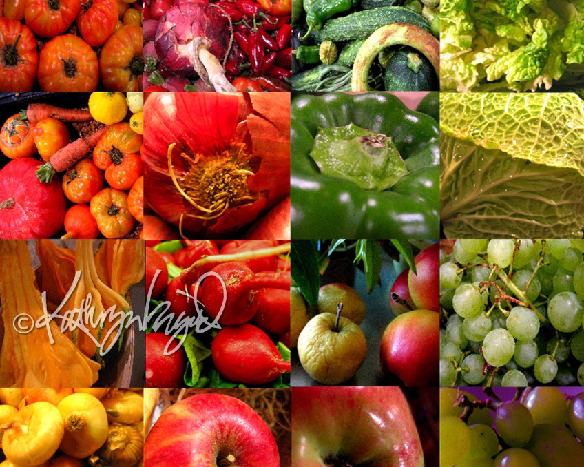 Photo montage: Fun with Fruit & Vegetables