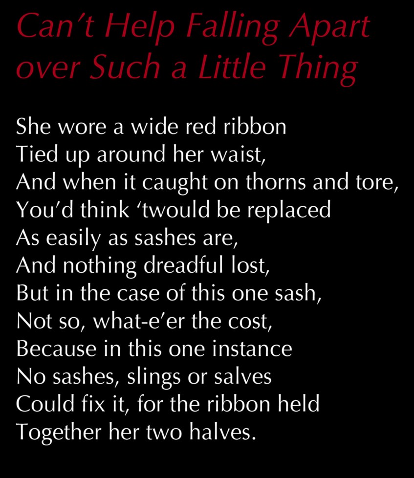 Text: Such a Little Thing