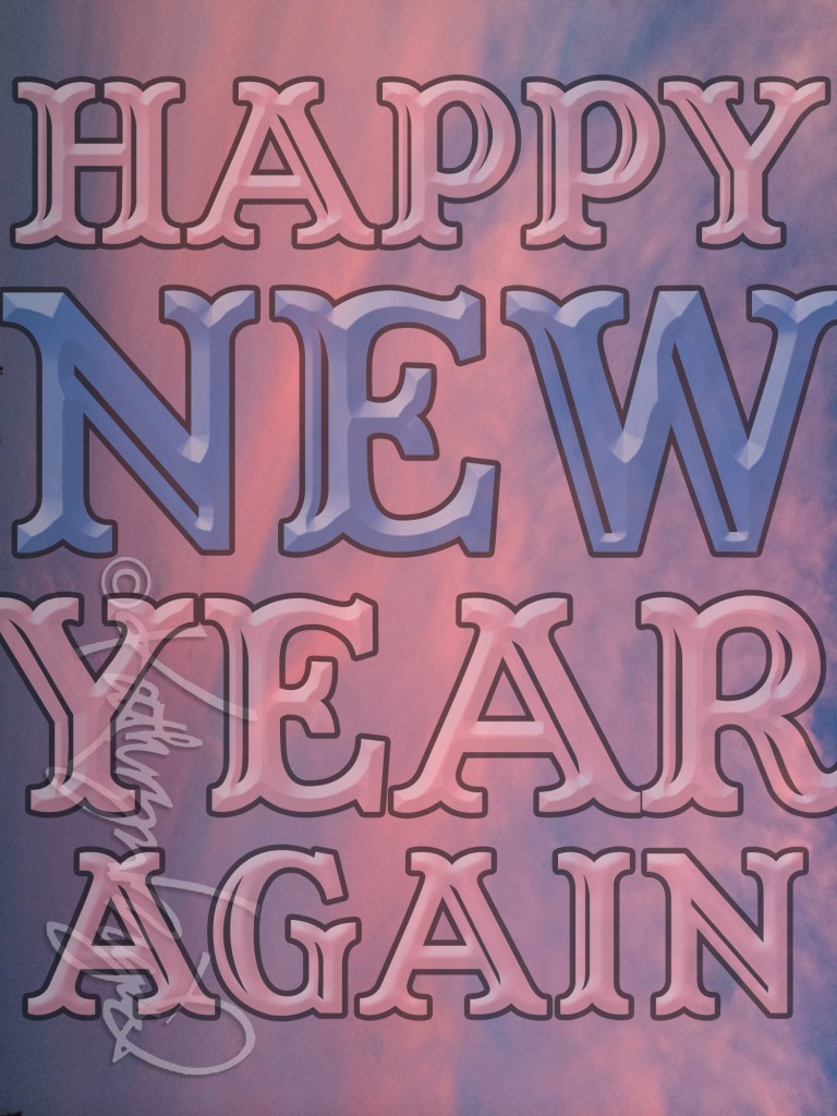 Digital illustration: Happy New Year Again