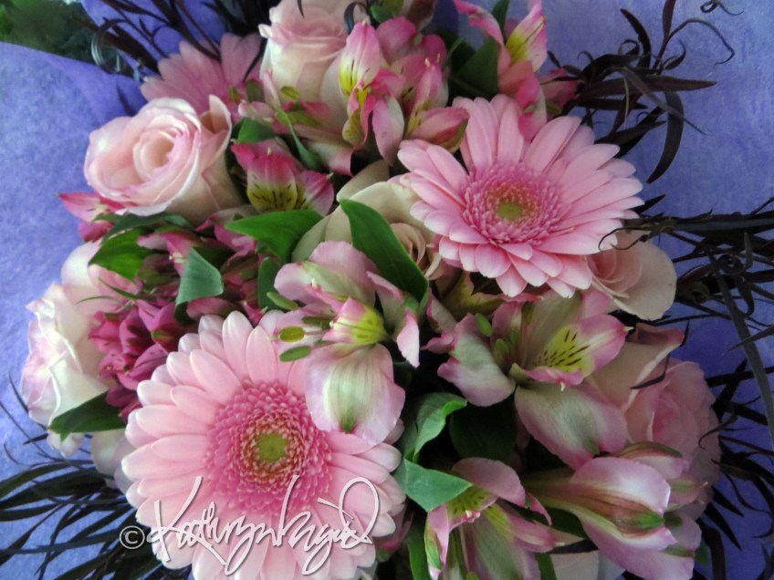 Photo: Pink and Green Bouquet