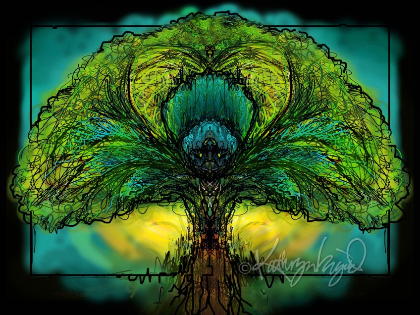 Digital illustration: Yggdrasil, the Tree of Life
