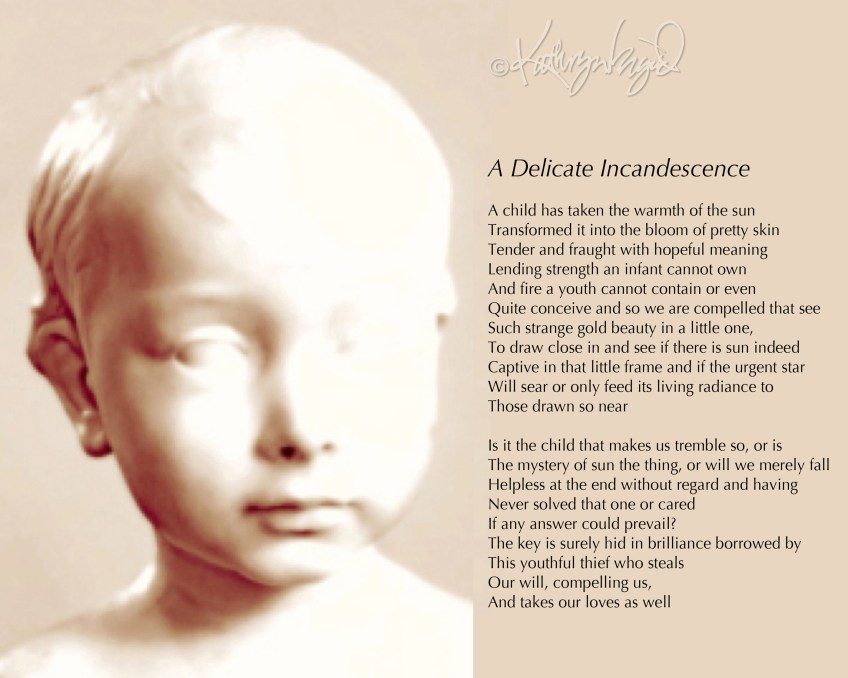 Digital illustration + text: A Delicate Incandescence