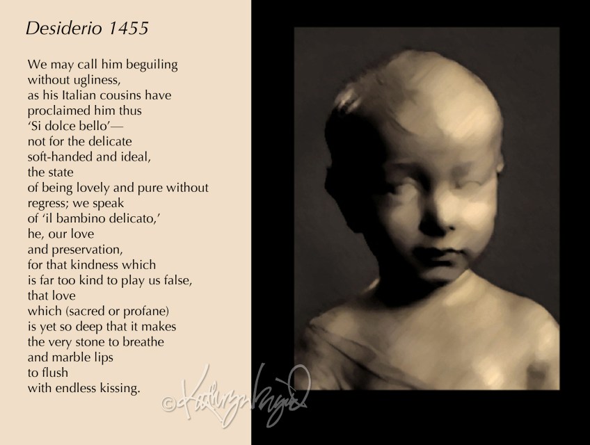 Digital illustration + text: Desiderio 1455