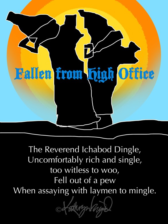 Digital illo + text: Slippery Slope