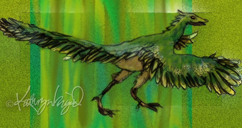 Digital illo: The Archaeopteryx's Mistake