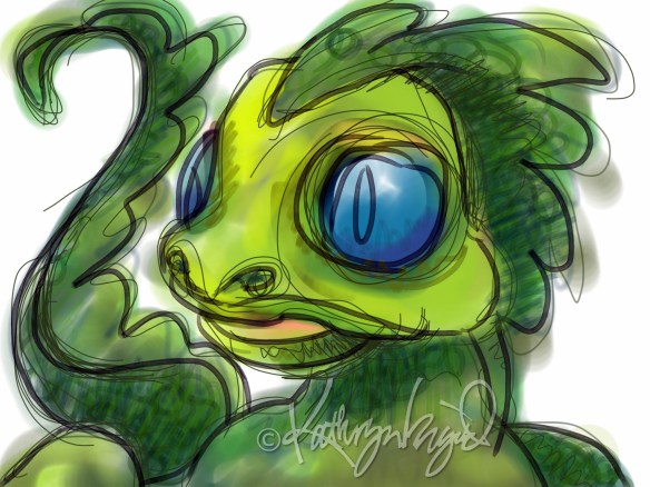 Digital illo: Little Alvin 2