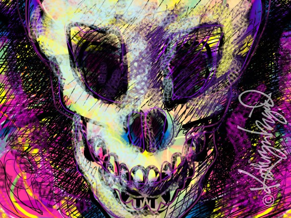 Digital illo: Mine was a Death's Head