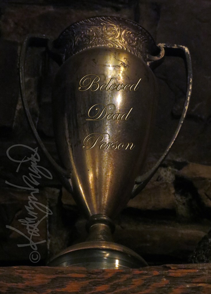 Digital illo from a photo: What Do You Get For the Dead Person Who has Everything?