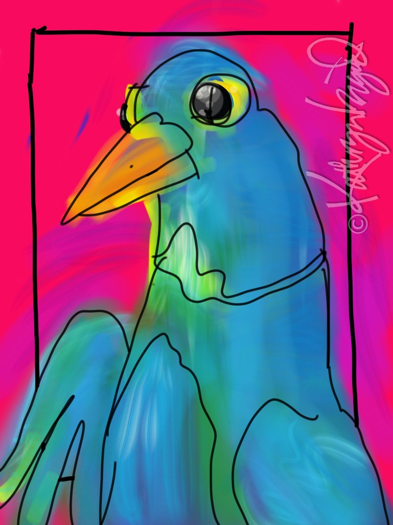 Digital illo: Self-Satisfied