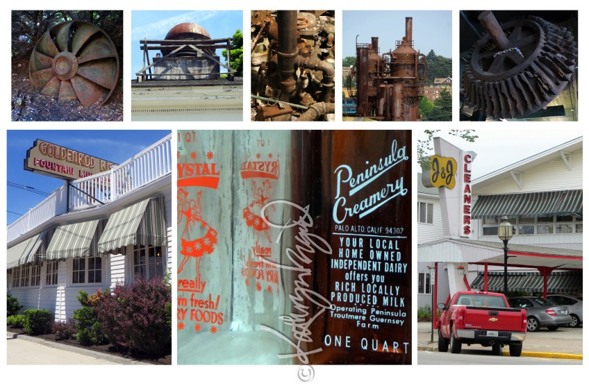 Photomontage: Milk Bottles & Machinery