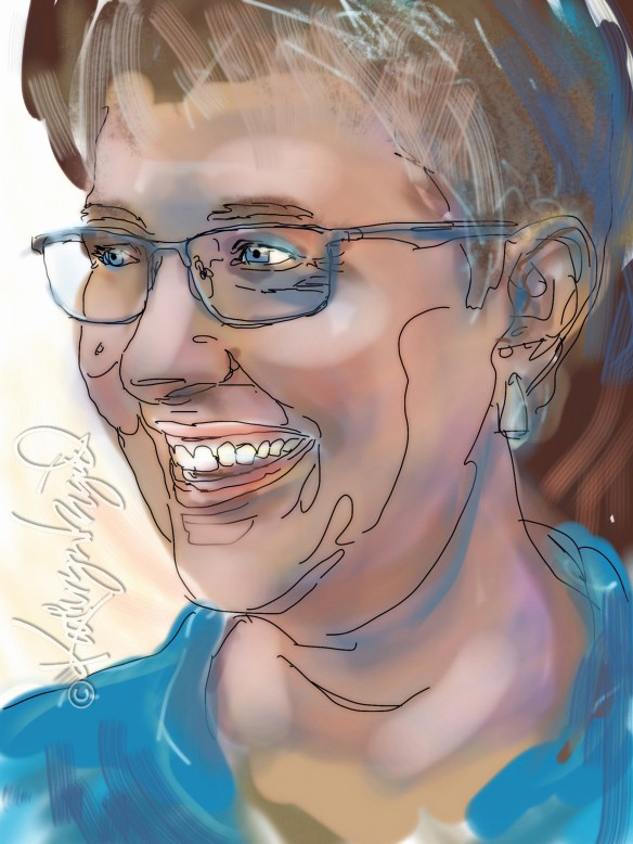 Digital illo: Selfie 2.0